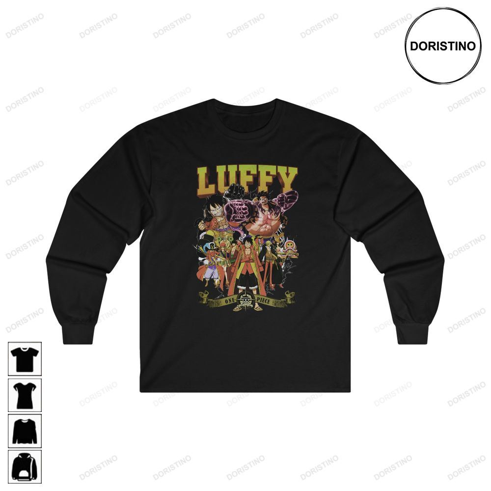 Luffy One Piece Anime Ultra Cotton Long Sleeve Limited Edition T-shirts