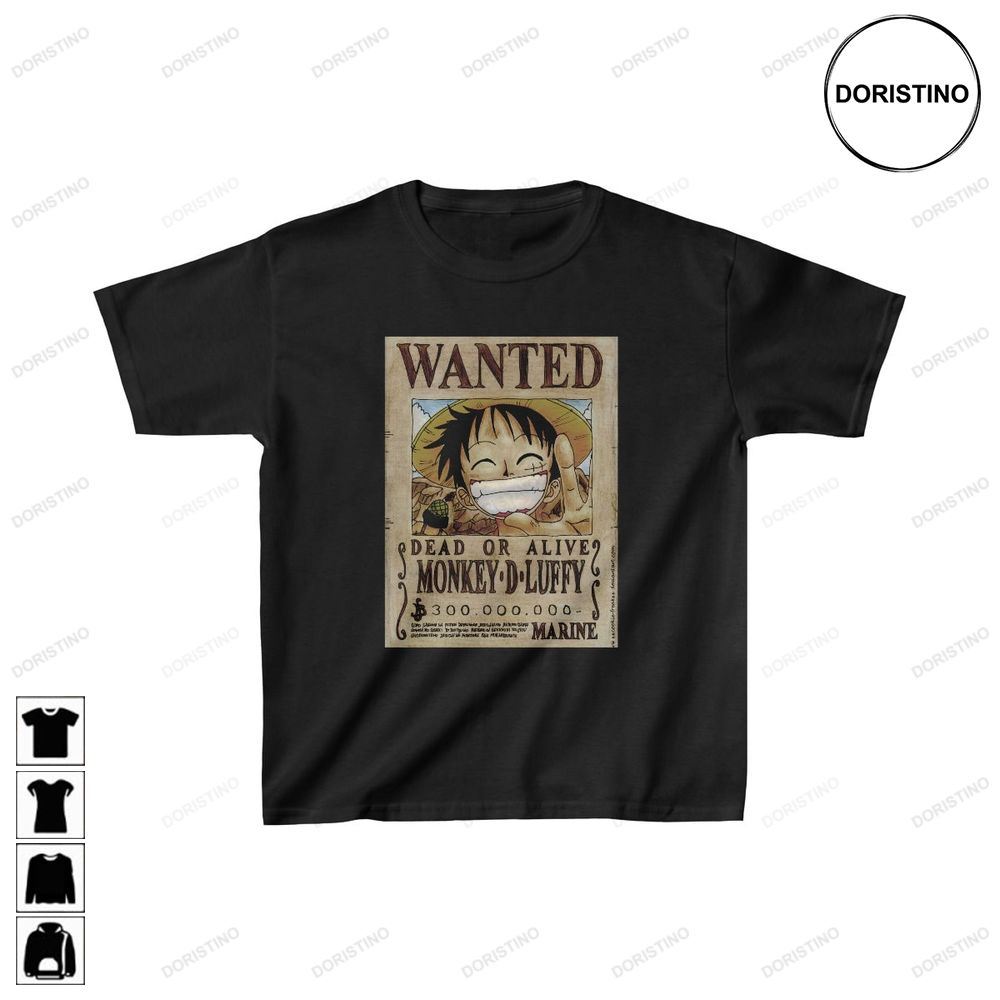 Luffy Wanted One Pice Art Limited Edition T-shirts