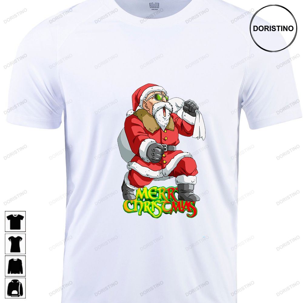 Master Roshi Christmas Dragon Ball Z Customizable Limited Edition T-shirts