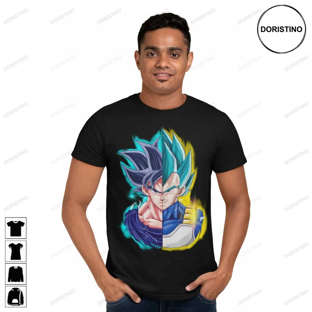 Mens Custom Sangoku Vs Vegeta Awesome Shirts