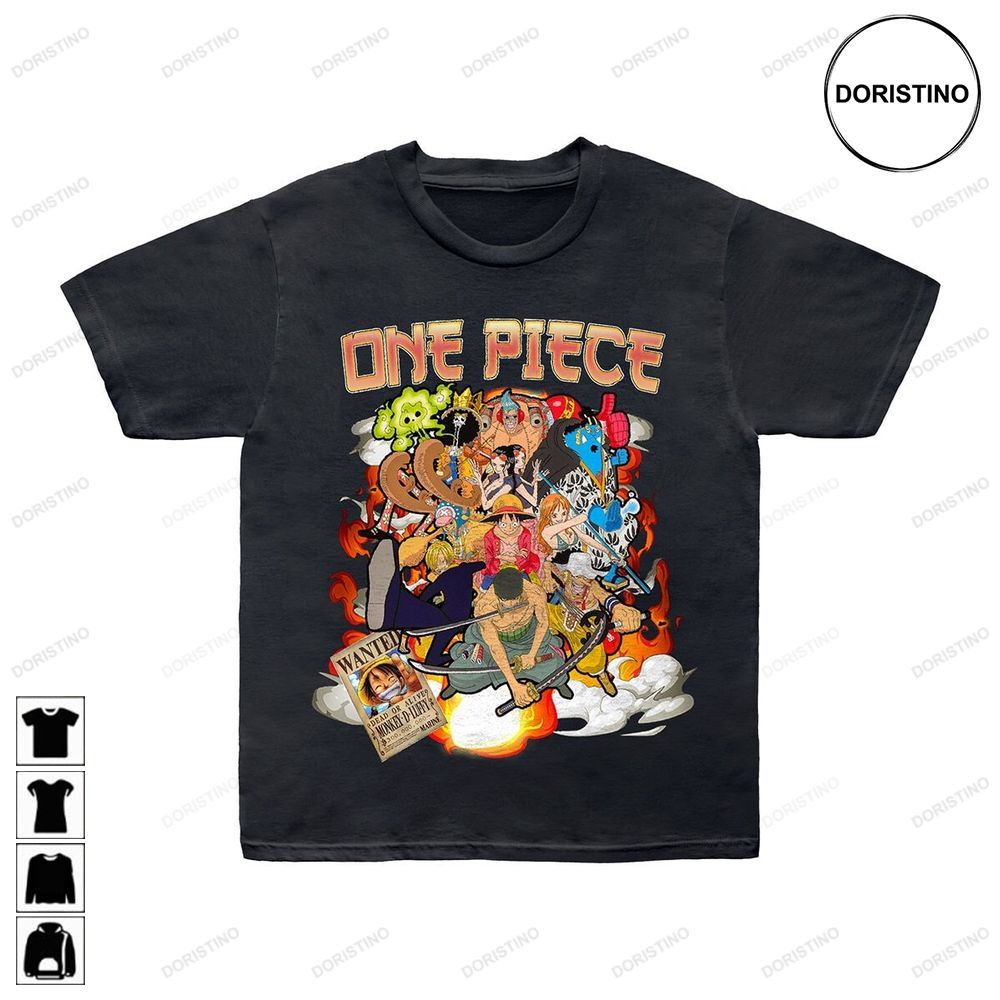 One Piece Vintage Strawhat Crew Anime Lover Gift Trending Style