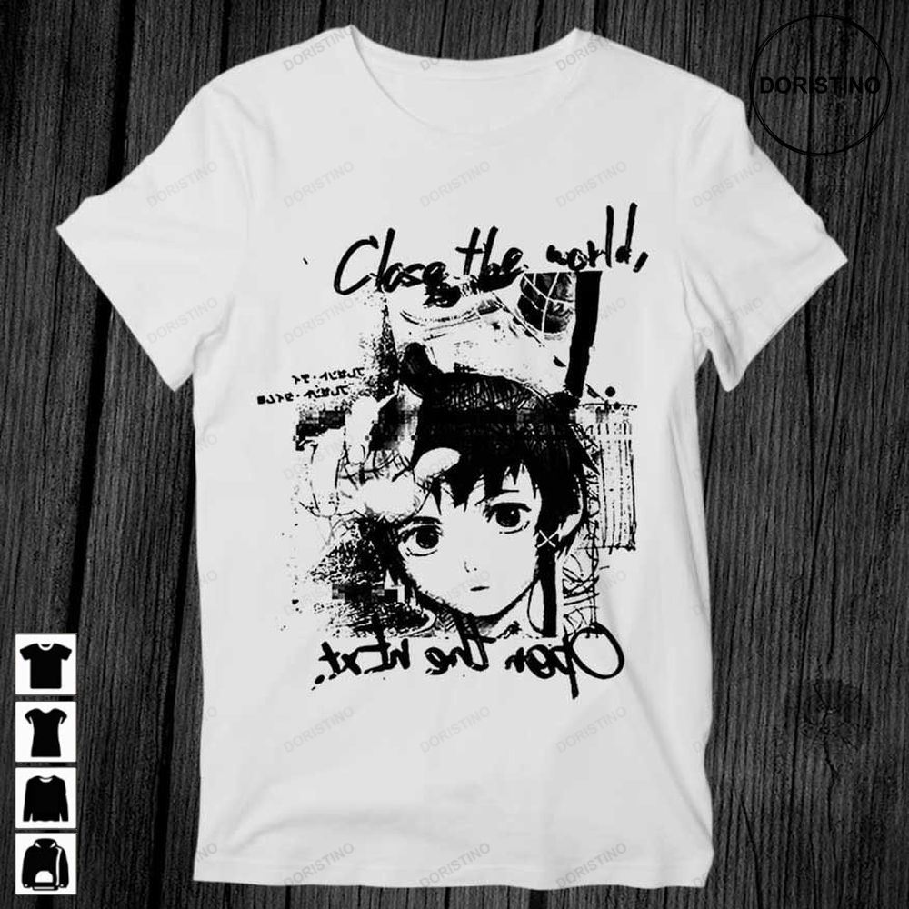 Serial Experiments Lain Close The World Open The Next Japanese Awesome Shirts