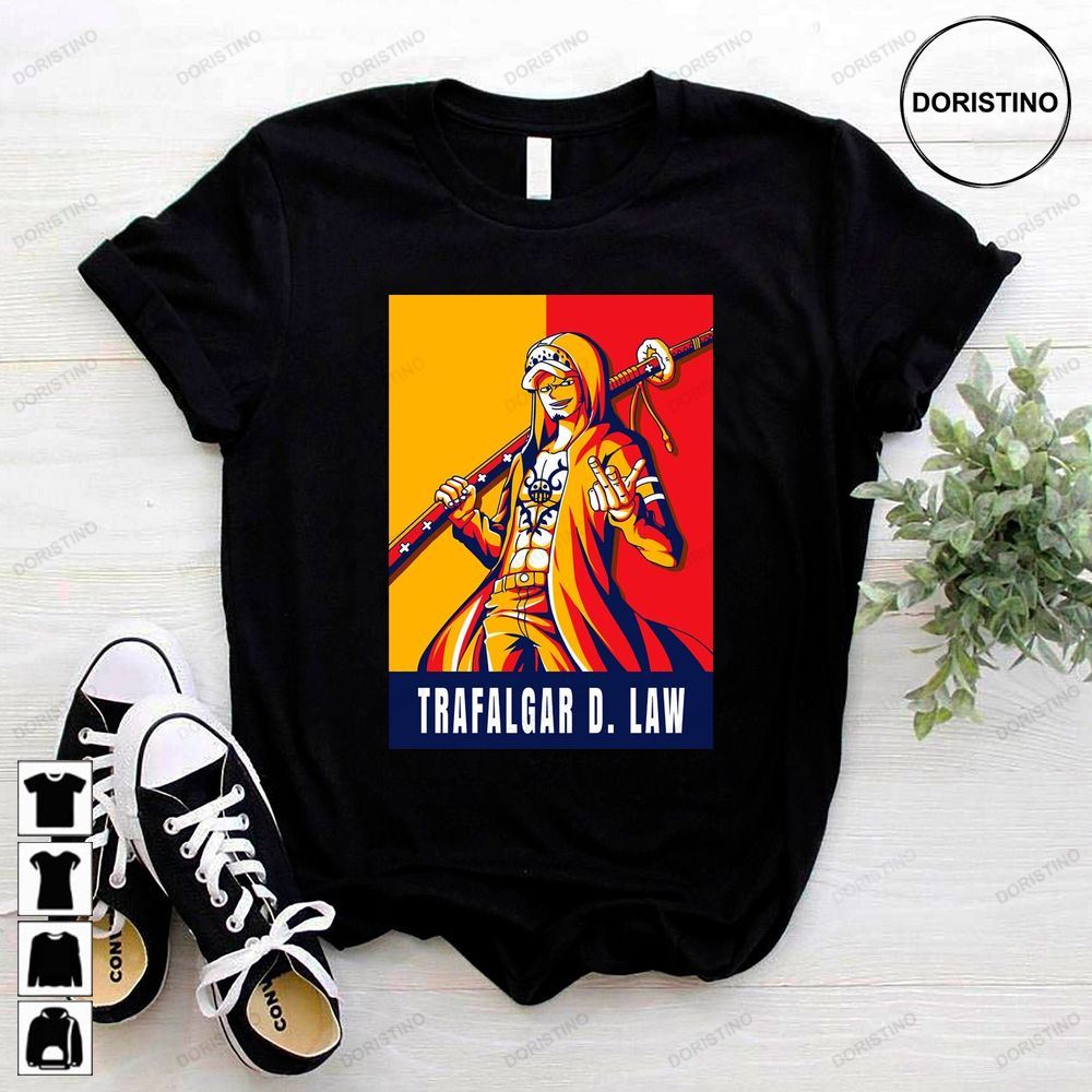 Trafalgar Law Trafalgar D Law Anime Manga Straw Limited Edition T-shirts