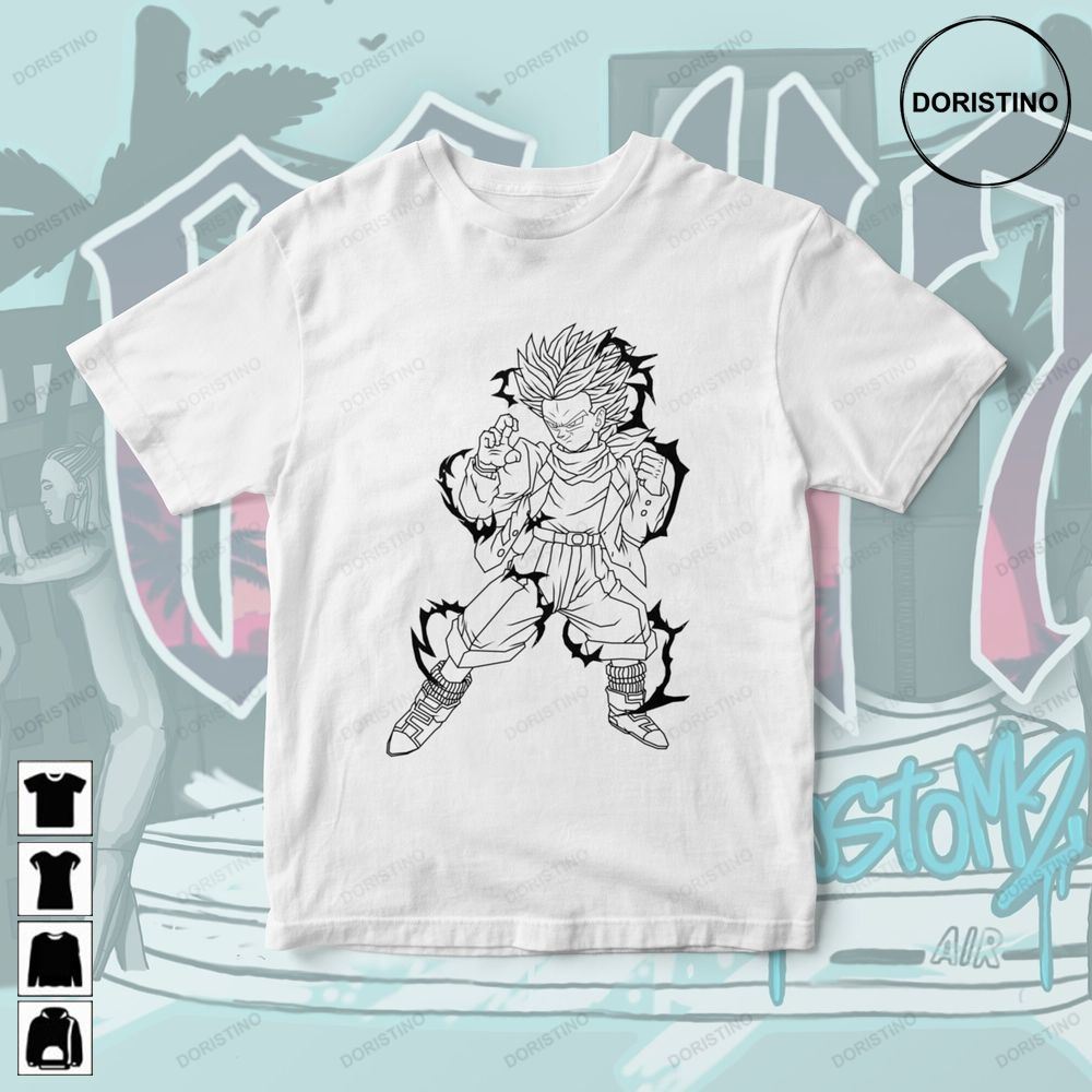 Trunks Aura Unisex Dragon Ball Vinyl Print Limited Edition T-shirts