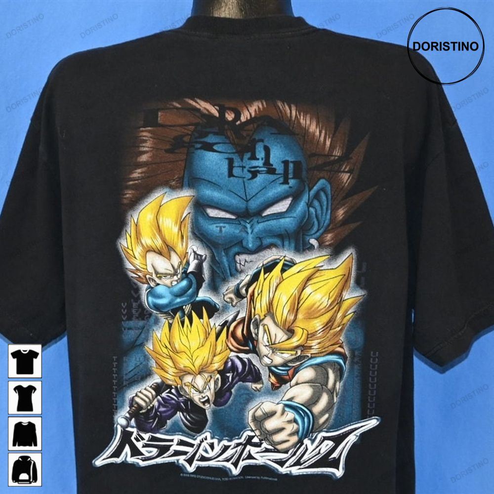 Y2k Dragon Ball Z Goku Vegeta Trunks Super Saiyan Anime Manga Limited Edition T-shirts