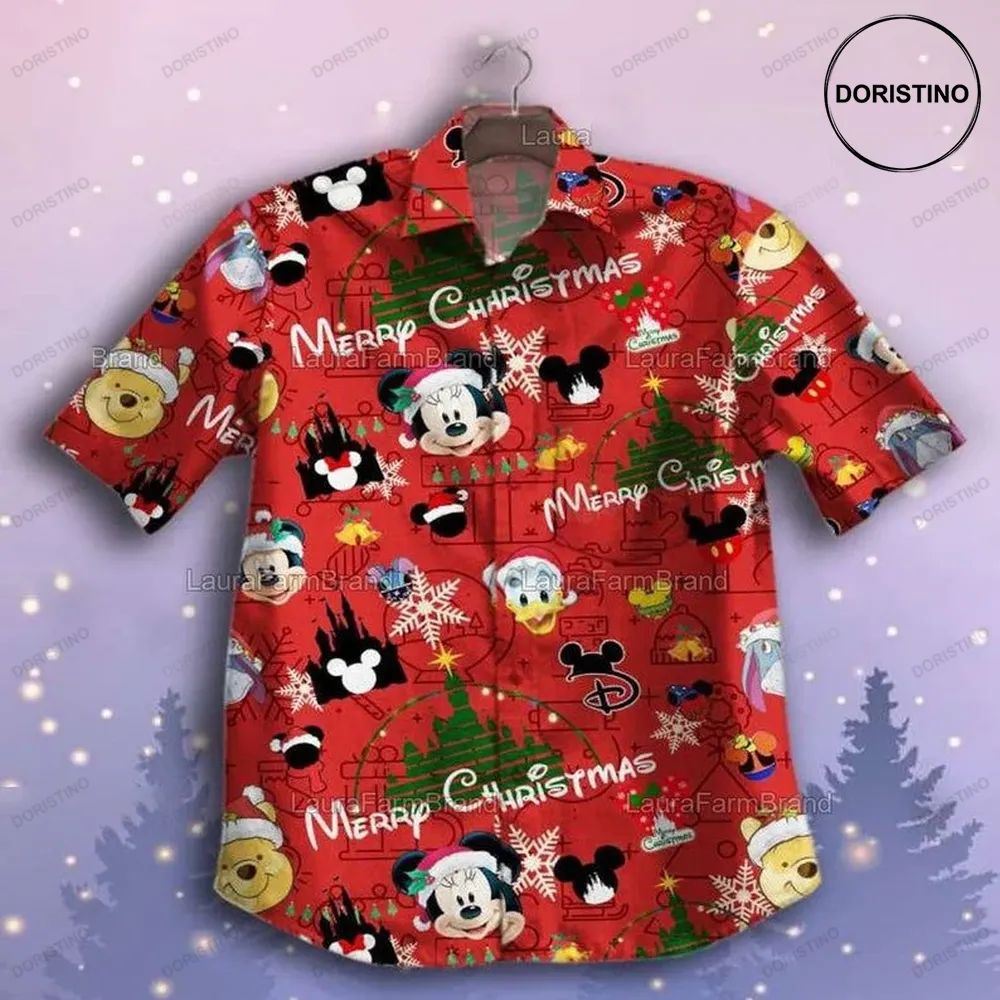 Mickey Mouse Movies Disney Merry Christmas Awesome Hawaiian Shirt