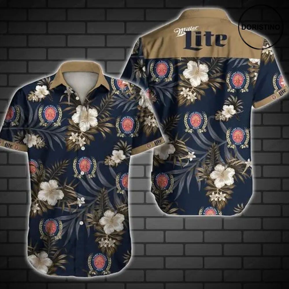 Miller Lite Awesome Hawaiian Shirt