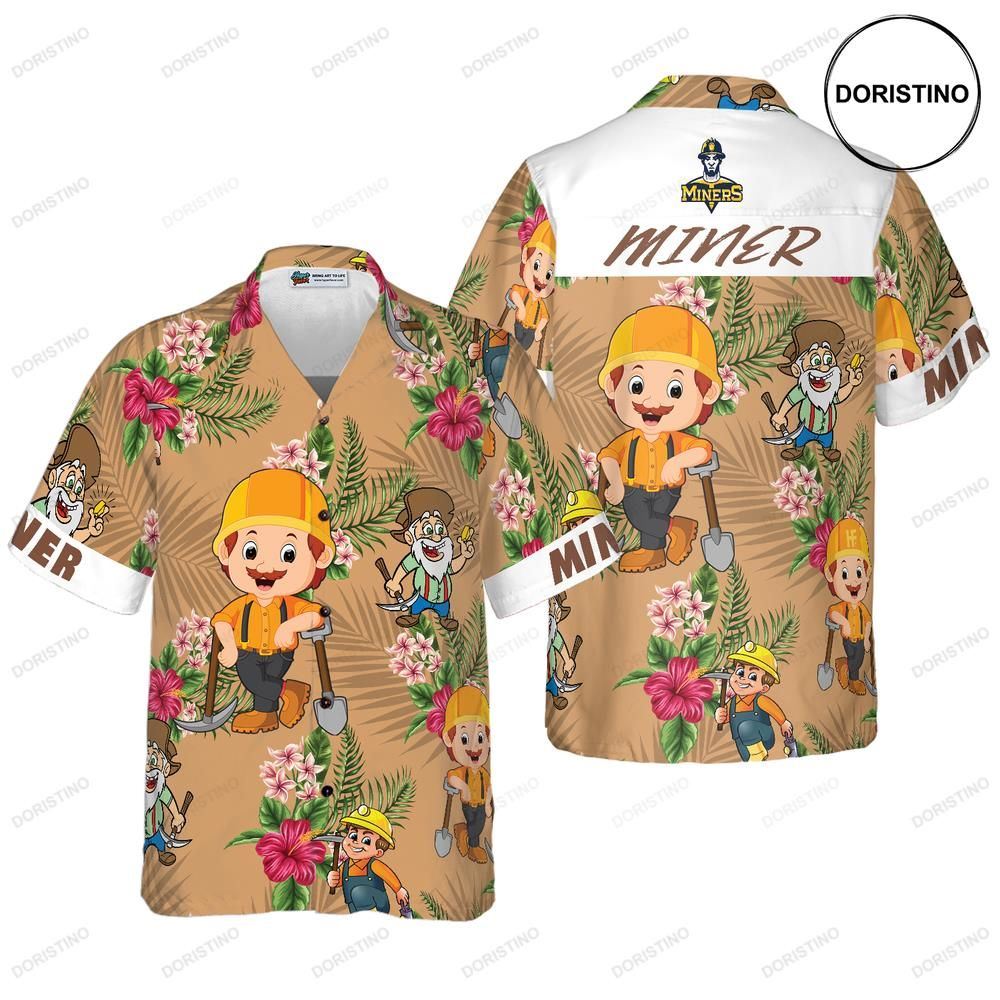 Miner Proud Awesome Hawaiian Shirt