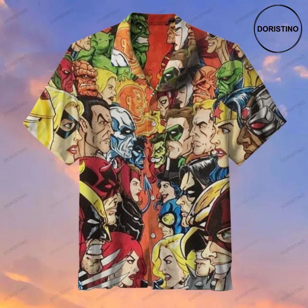 Movie Dc Characters Awesome Hawaiian Shirt