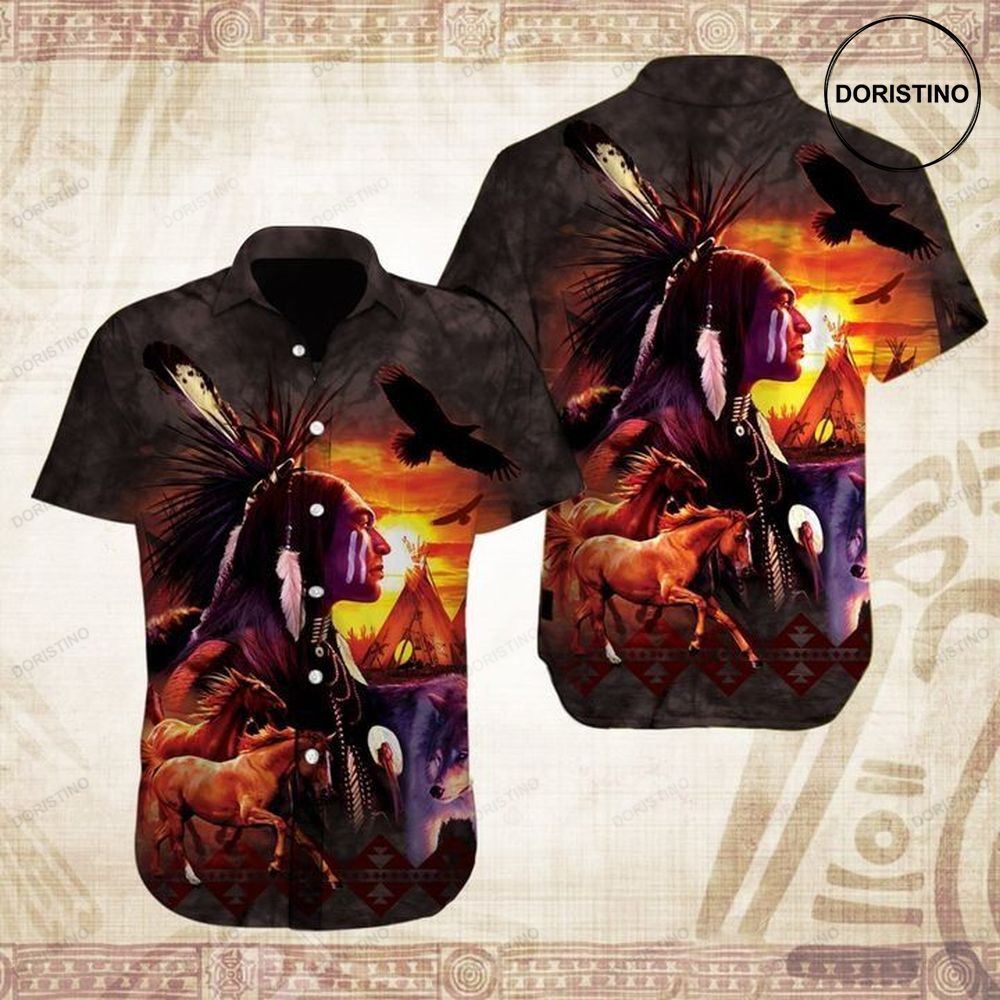 Native Animal American Limited Edition Hawaiian Shirt