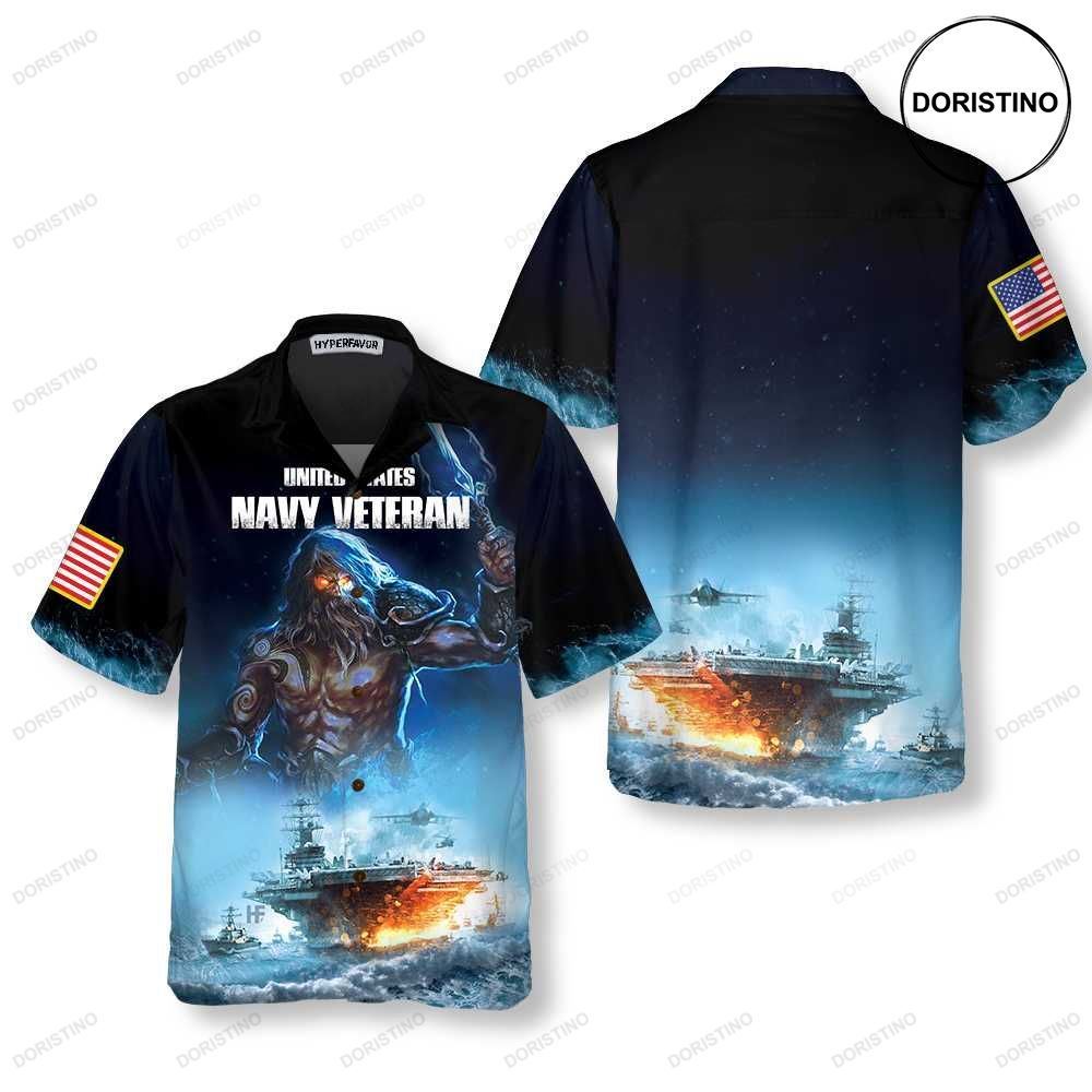 Navy Veteran Proud Veteran Meaningful Gift For Veteran Day Awesome Hawaiian Shirt