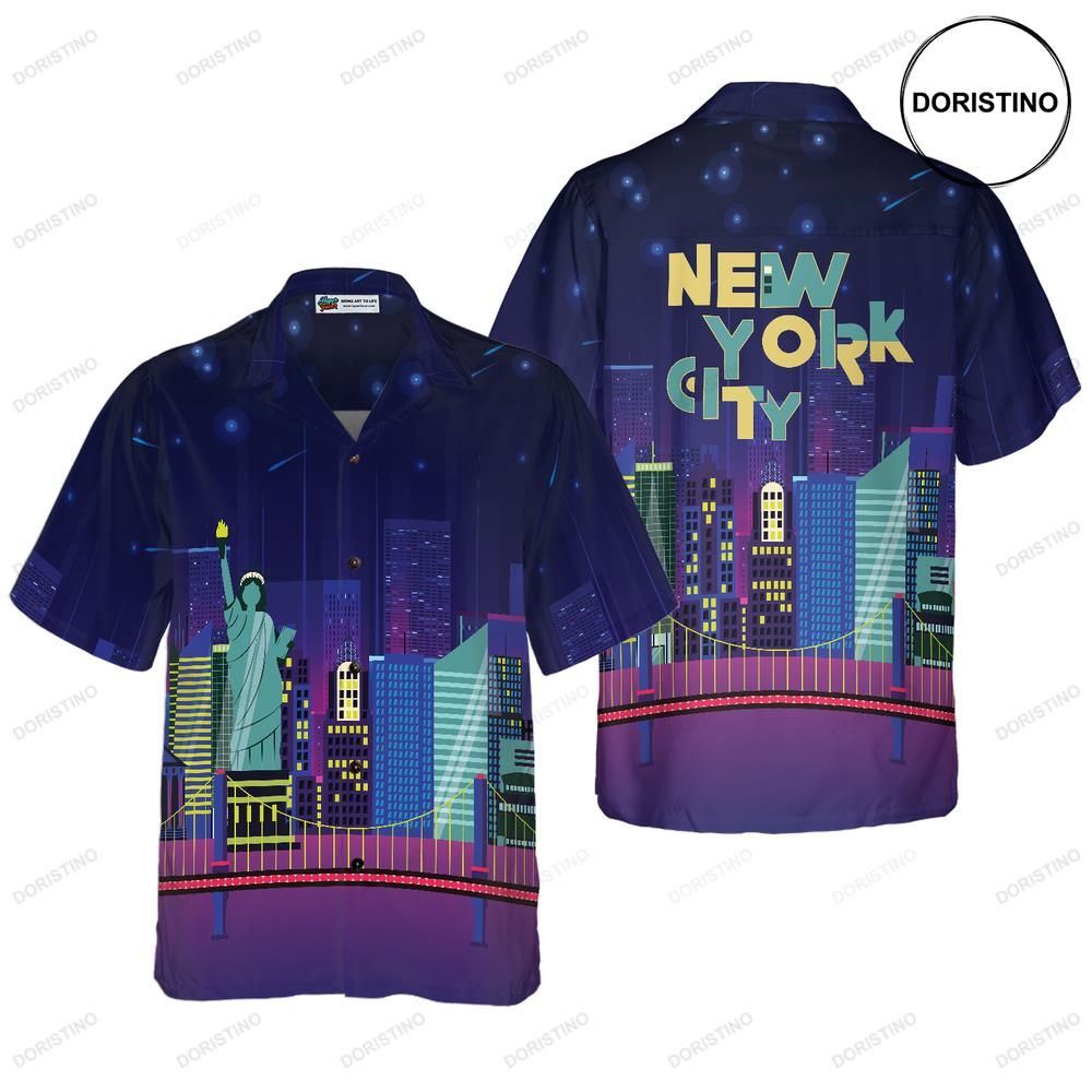 New York City By Night Limited Edition Hawaiian Shirt