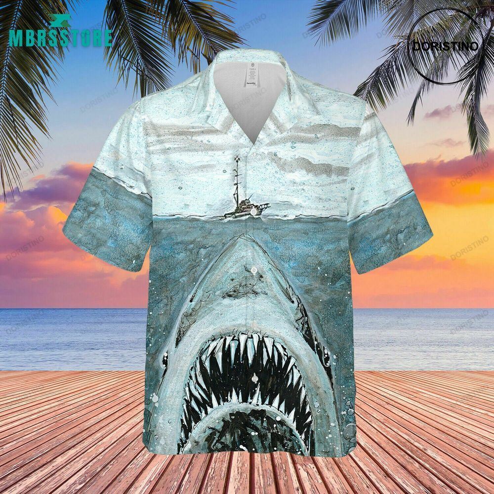 Oce Shark Jaws Summer Shark Wilderness Limited Edition Hawaiian Shirt