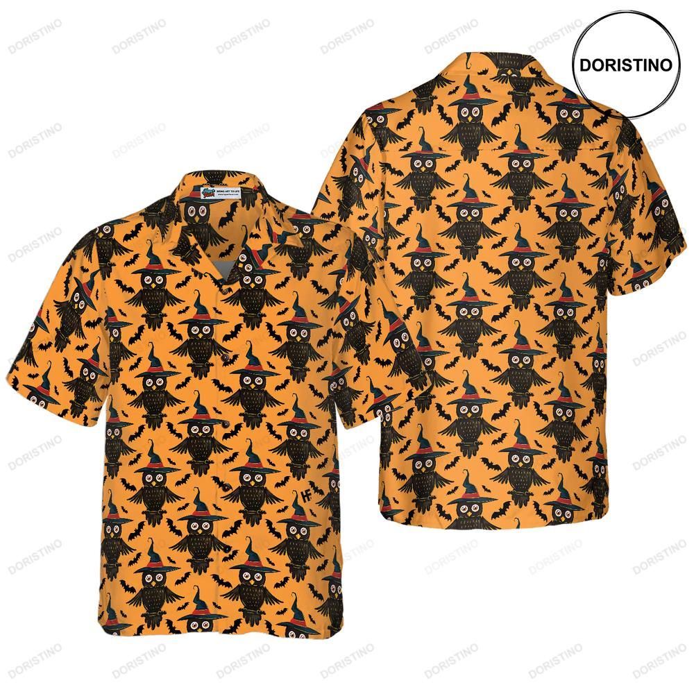 Owl Halloween Pattern For Men Limited Edition Hawaiian Shirt