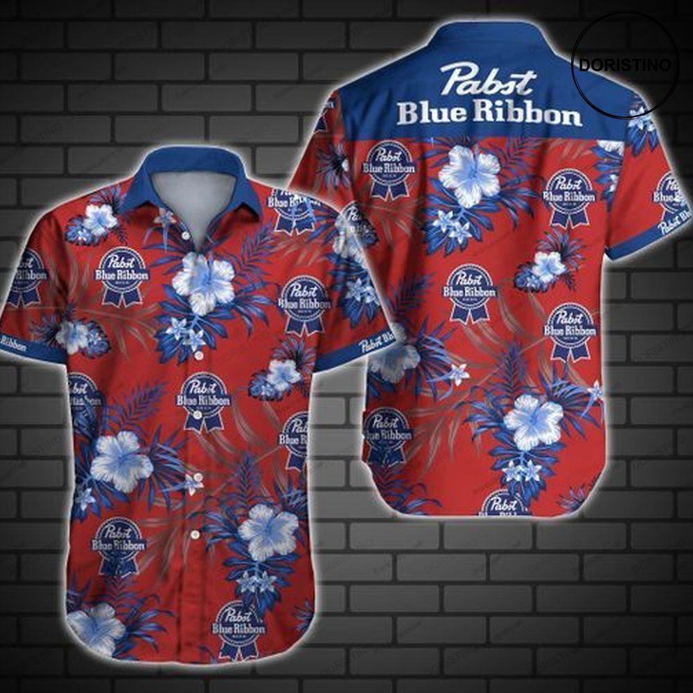 Pabst Blue Ribbon V Limited Edition Hawaiian Shirt