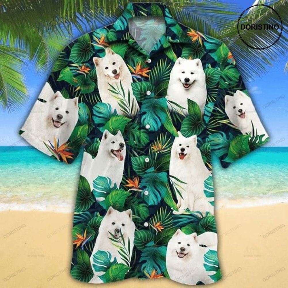 Papillon Dog Lovers Tropical Leaves Awesome Hawaiian Shirt