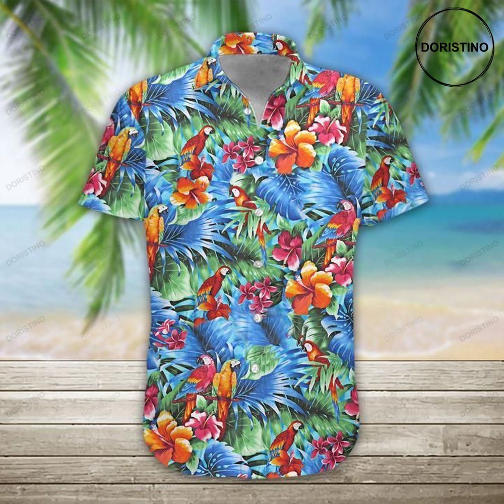 Parrot Tropical Hawaiian Shirt