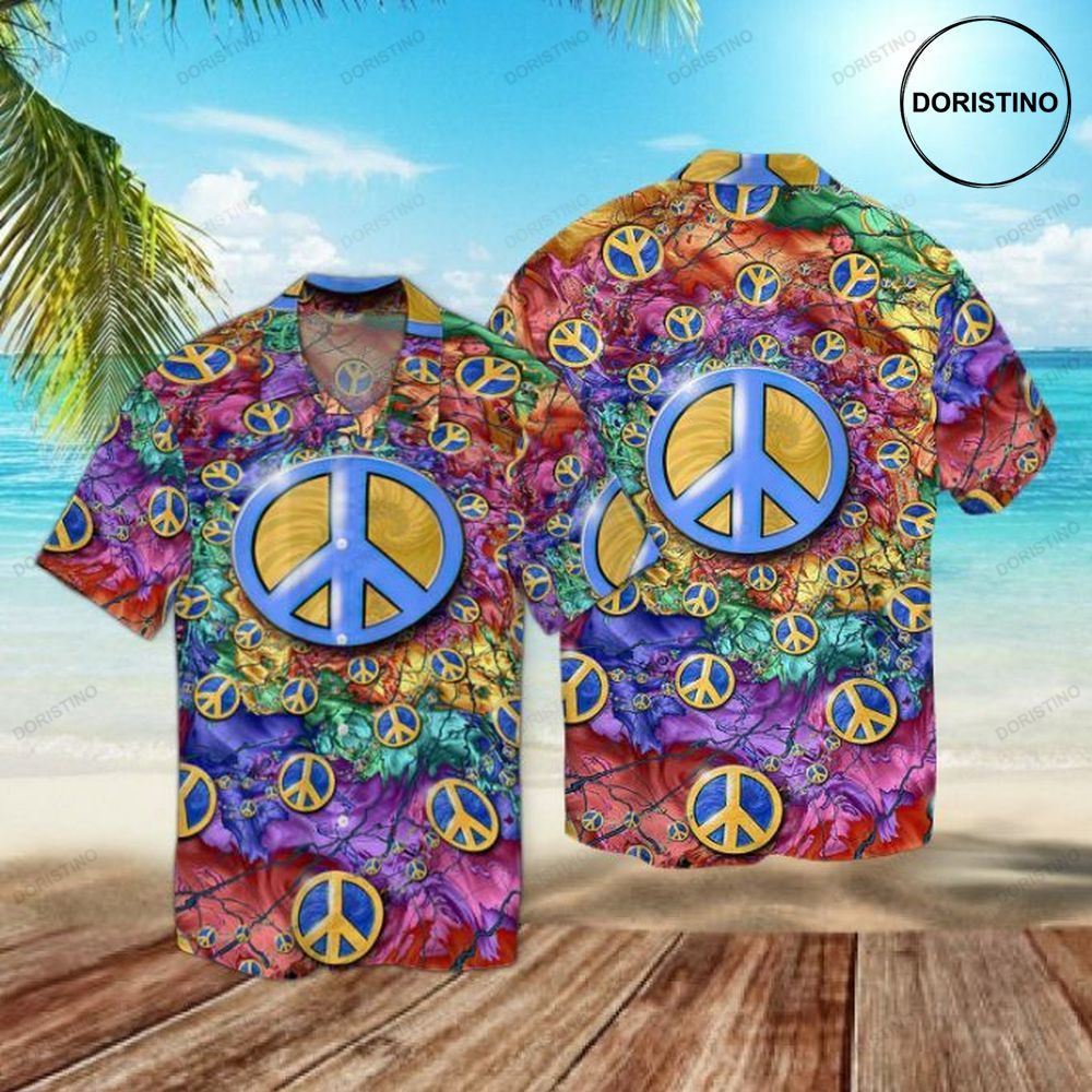 Peace Love Hippie Limited Edition Hawaiian Shirt