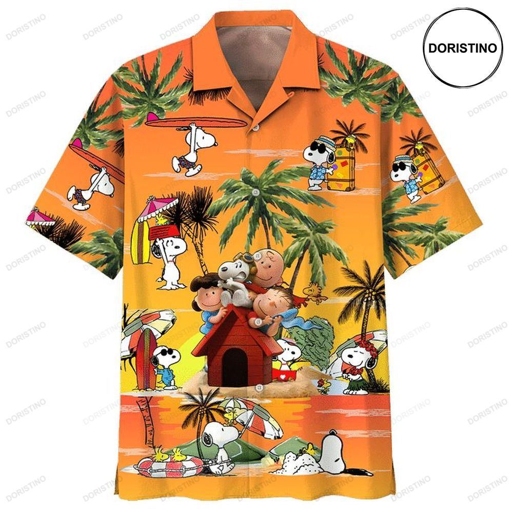 Peanuts Charlie Brown And Snoopy 2 Print Limited Edition Hawaiian Shirt