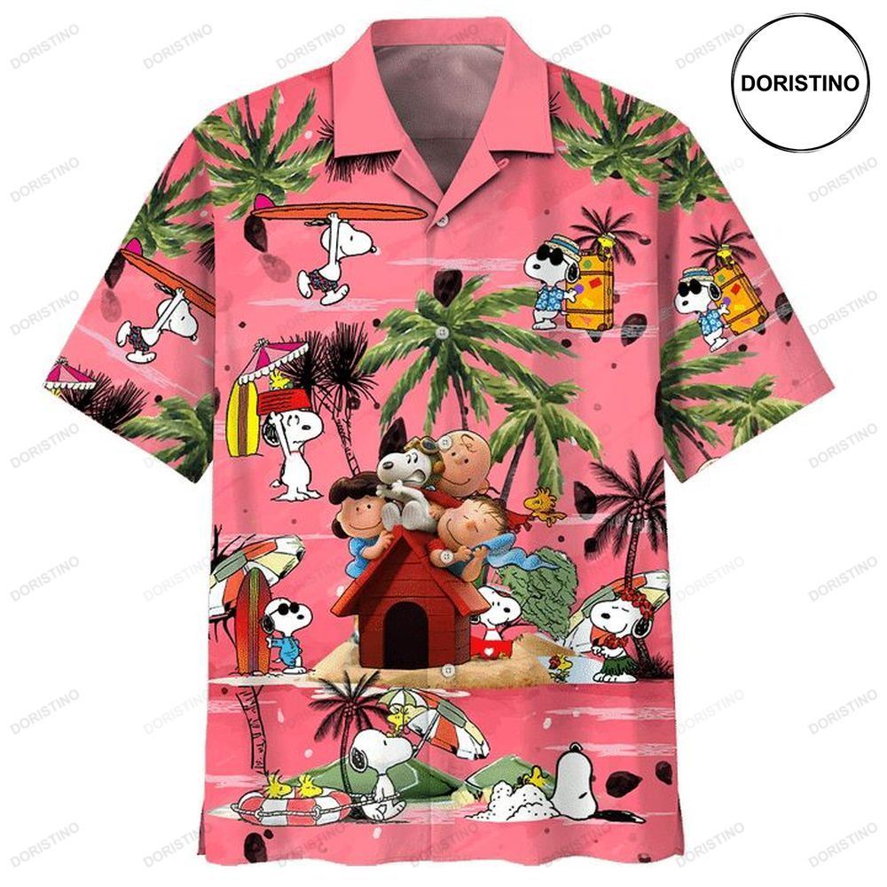 Peanuts Charlie Brown And Snoopy Print Limited Edition Hawaiian Shirt