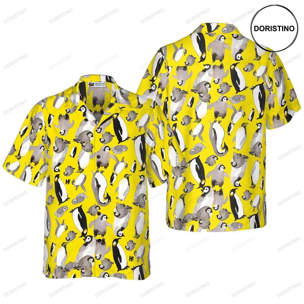 Penguin Family Hawaiian Shirt