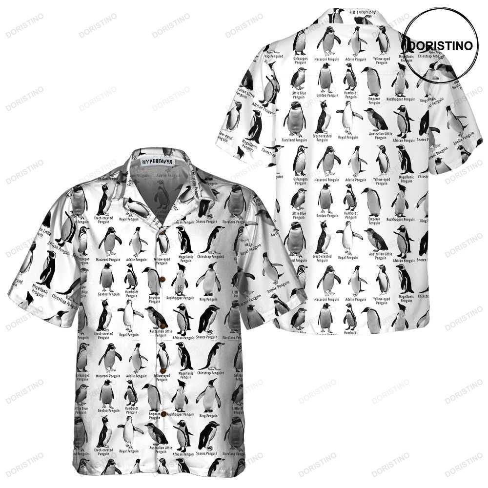 Penguin World Cool Penguin For Men Penguin Themed Gift Idea Hawaiian Shirt