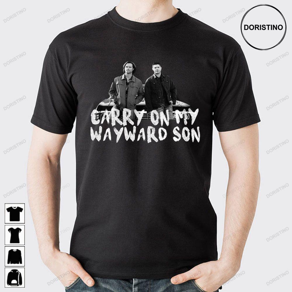 Carry On My Wayward Son Supernatural 2 Doristino Sweatshirt Long Sleeve Hoodie