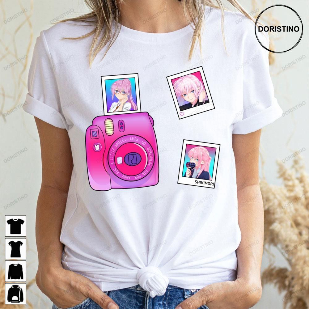 Camera Shikimori Micchon Kawaii Dake Ja Nai Shikimori San Limited Edition T-shirts