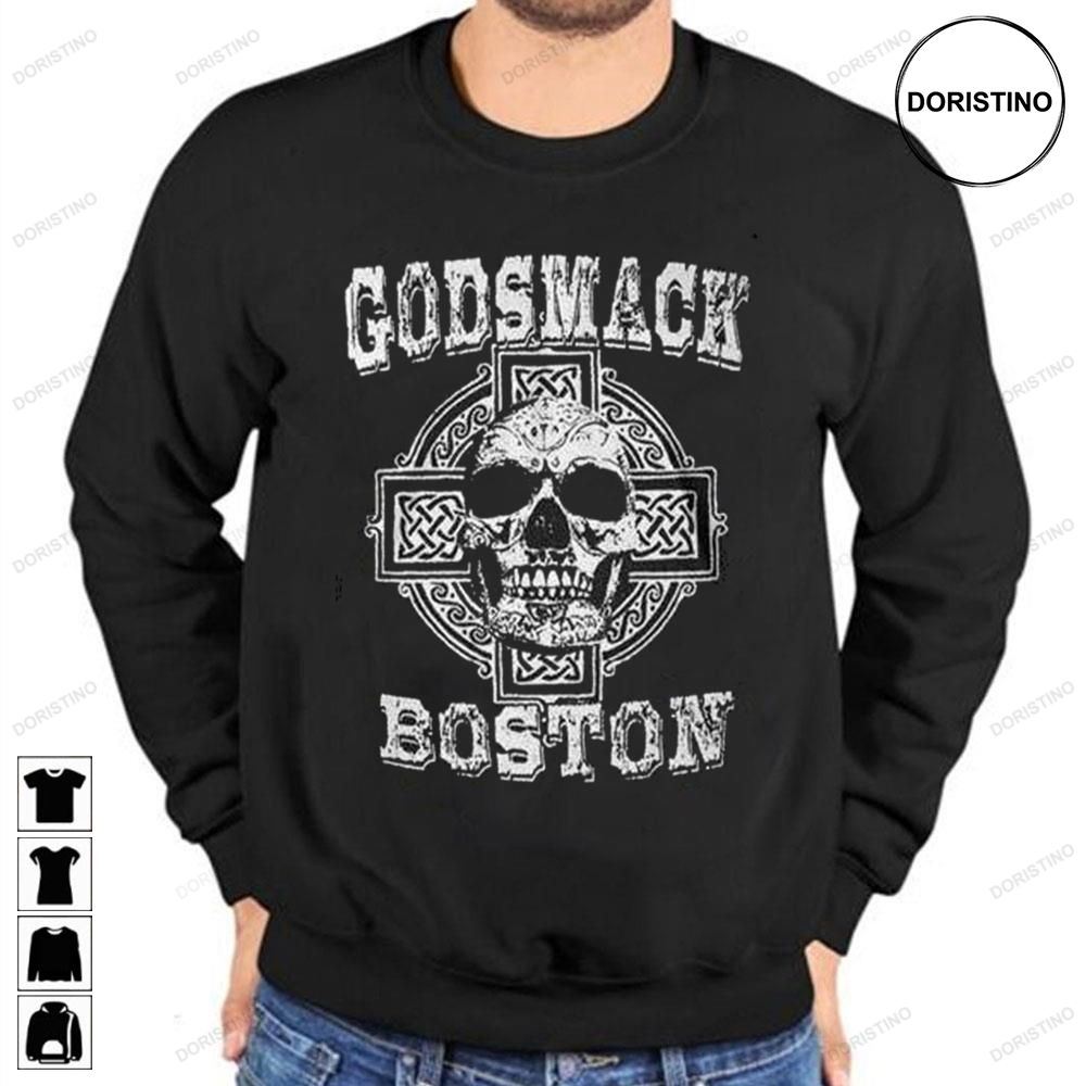 Godsmack Boston Cross Skull Art Awesome Shirts