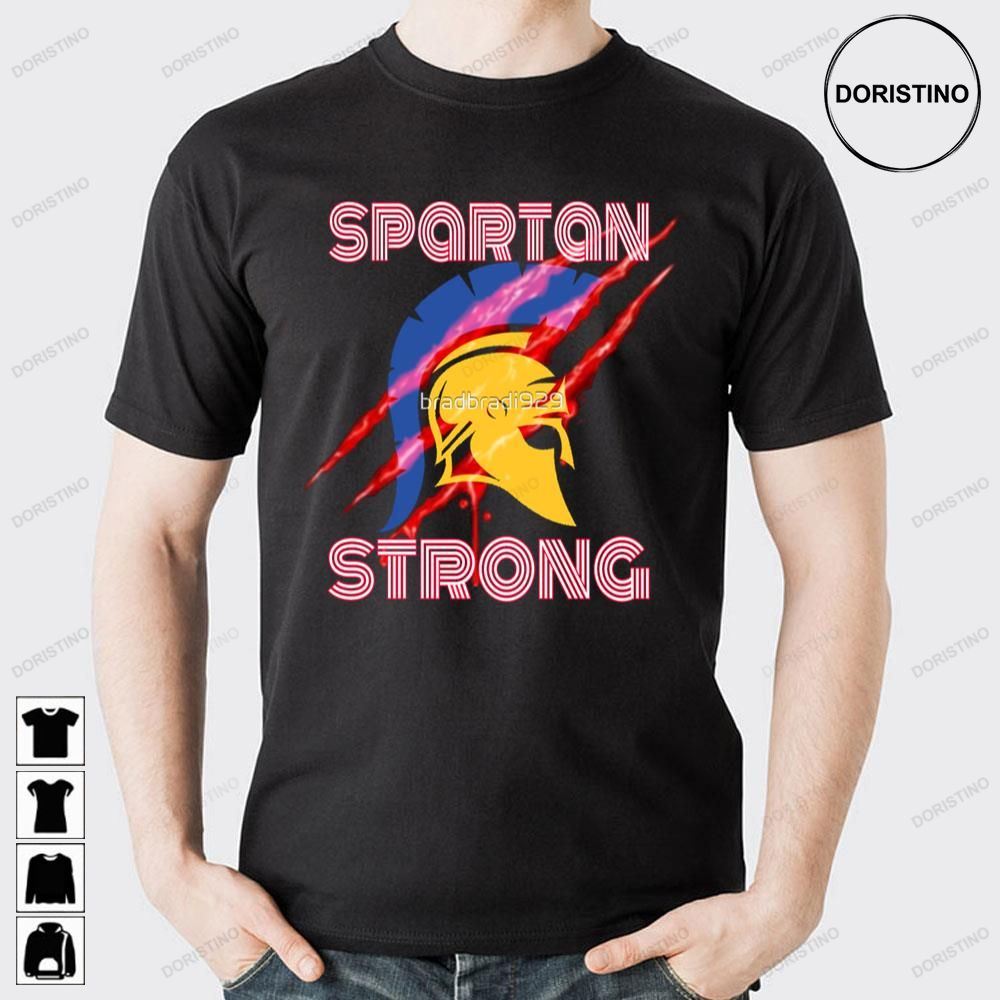 Text Spartan Strong Trending Style