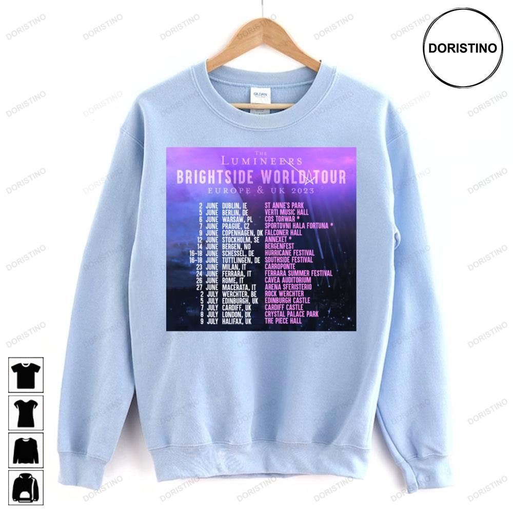 The Lumineeres Brightside World Dates Eu Uk Awesome Shirts