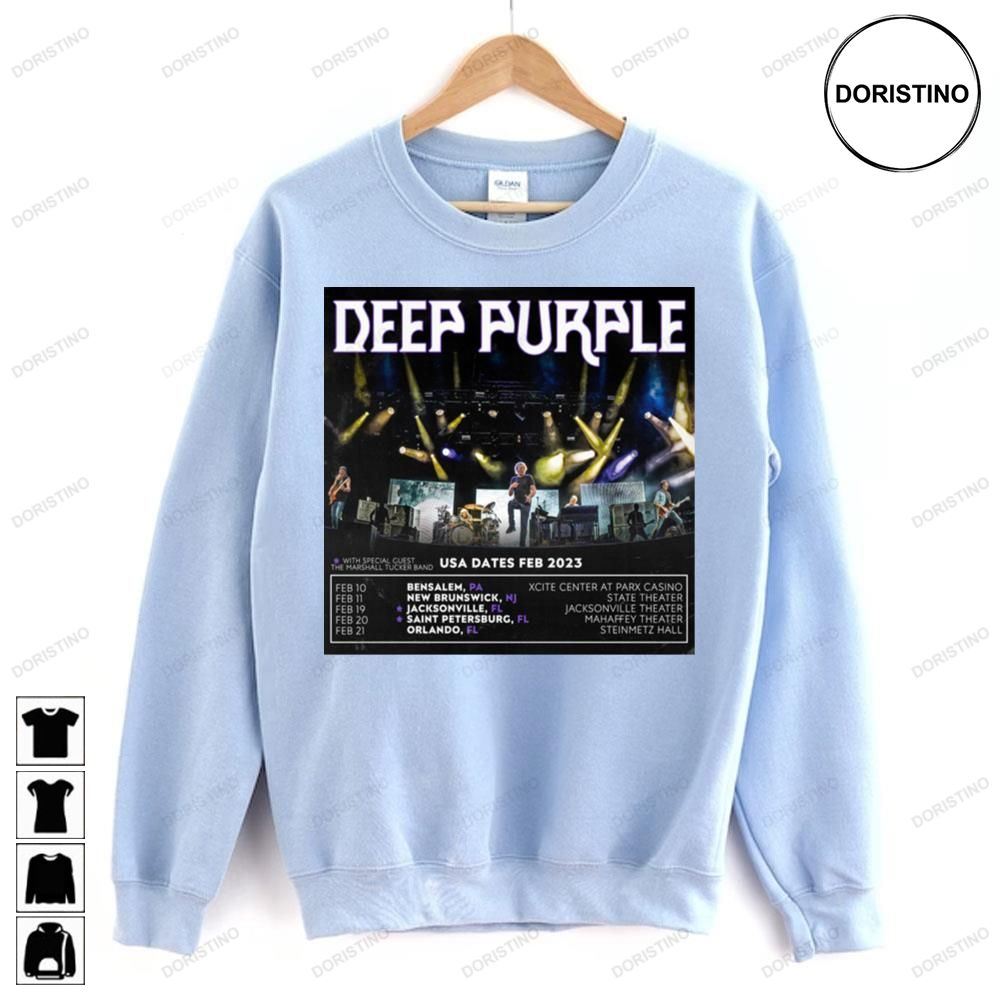 Usa Dates Feb Deep Purple Limited Edition T-shirts