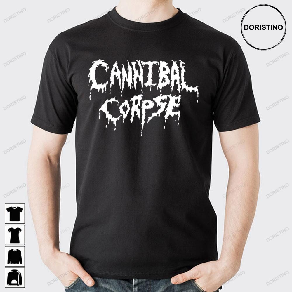 White Cannibal Corpse Logo Death Metal Limited Edition T-shirts
