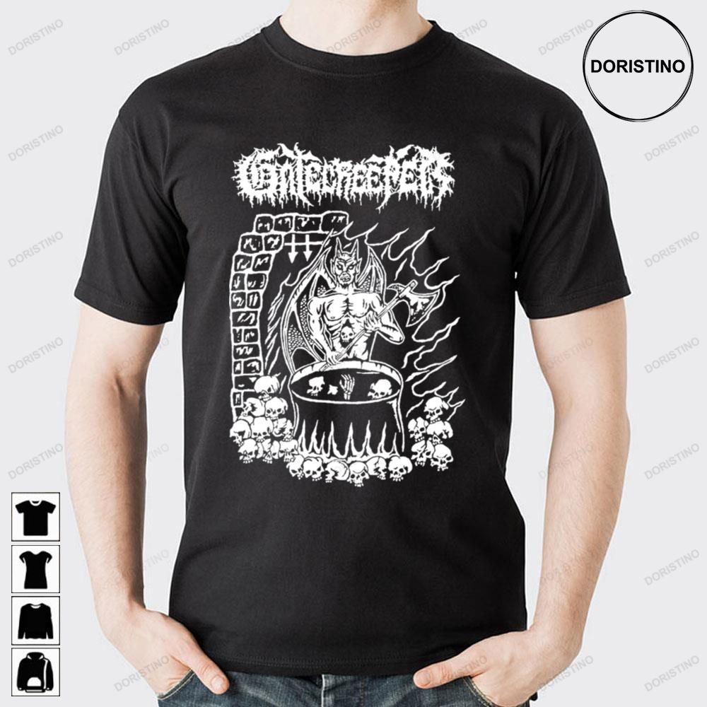 White Gatecreeper Death Metal Limited Edition T-shirts