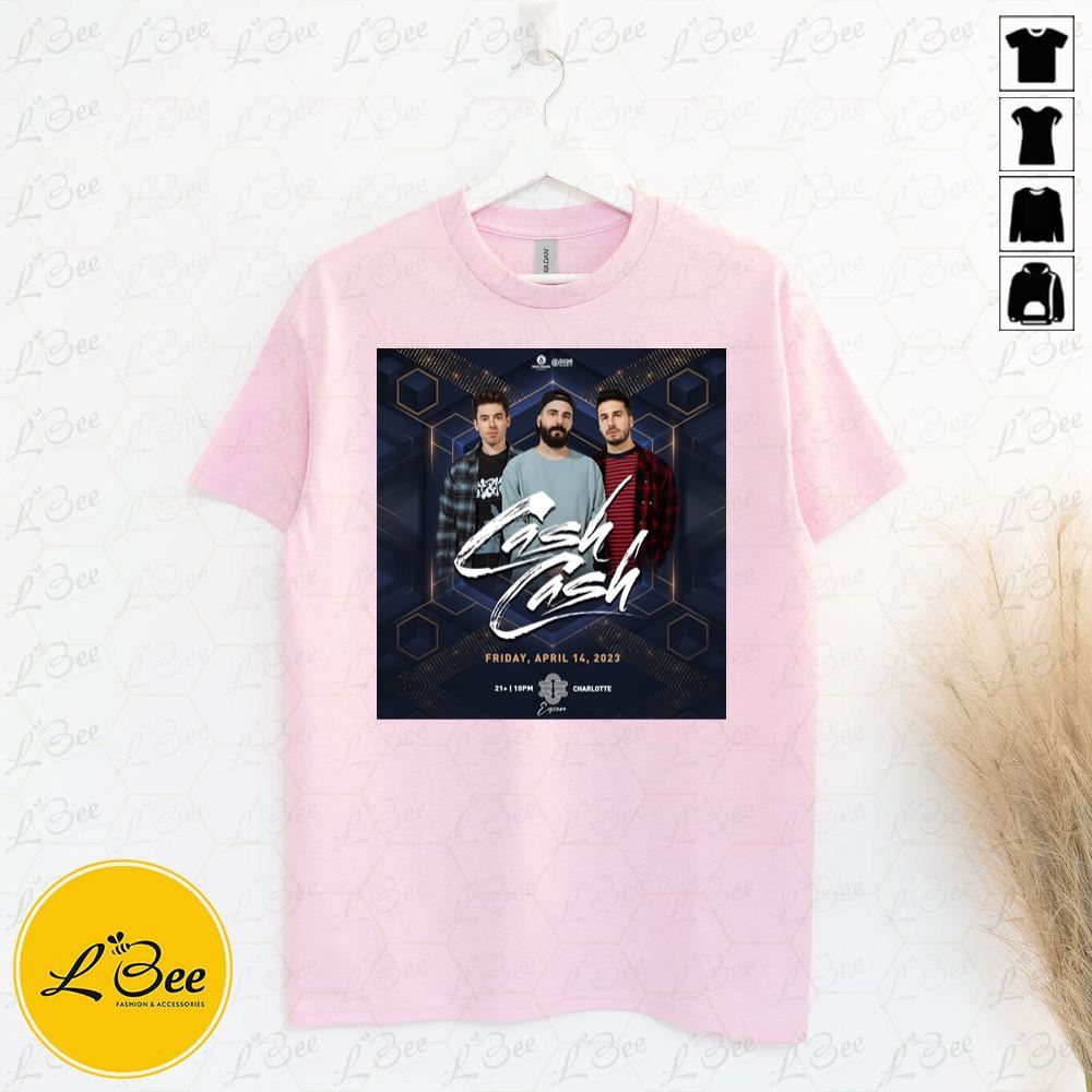 Cash Cash Tour 14 April 2023 Charlotte Leobees Trending Tshirts