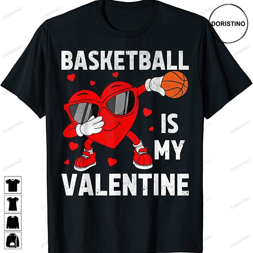 Cute Heart Dabbing American Basketball Lovers Valentines Day Trending Style