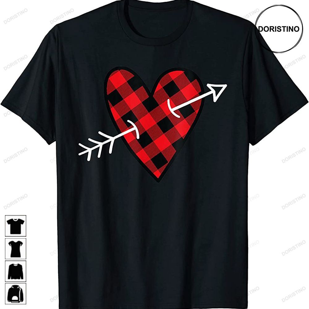 Cute Lumberjack Plaid Love Valentines Day Heart Awesome Shirts