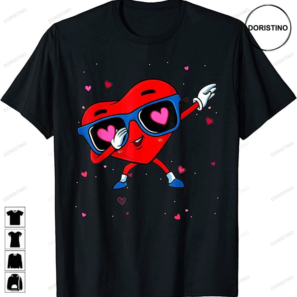 Dabbing Heart Boy Valentine Dab Love Valentines Day Boys Limited Edition T-shirts