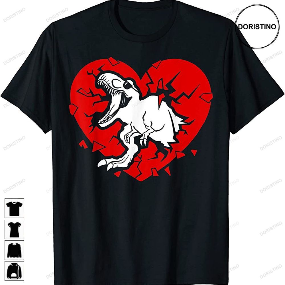 Dinosaur Valentine Lovesaurus Love Valentines Day Raw Awesome Shirts