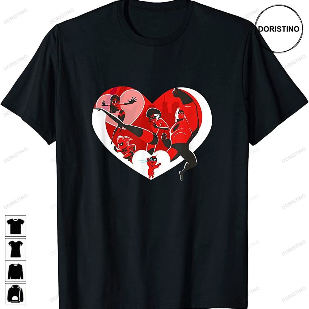 Disney And Pixars The Incredibles Family Valentines Day Awesome Shirts