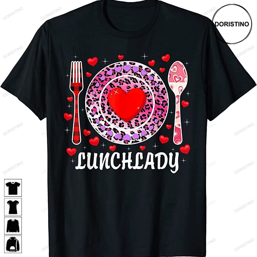 Funny Happy Valentines Day Lunch Lady Women Matching Trending Style