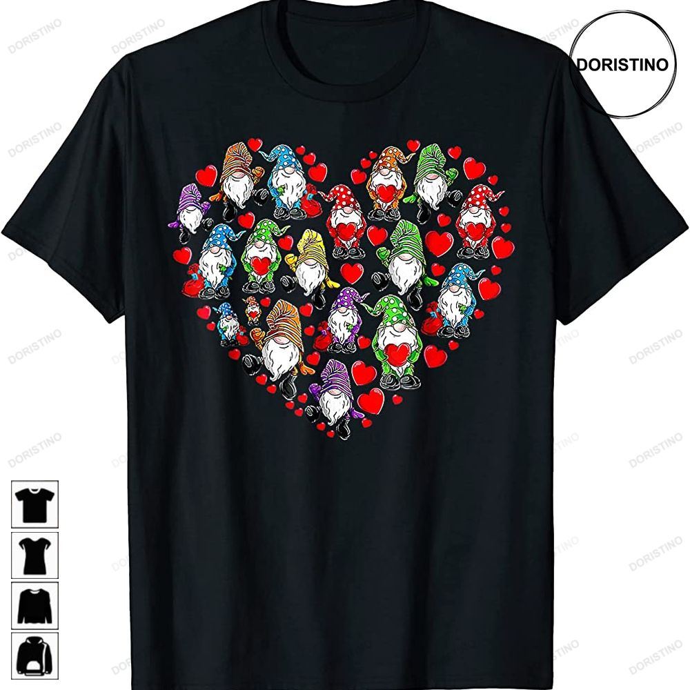 Funny Hello 2023 Gnomes Heart Christmas Valentines Day Awesome Shirts