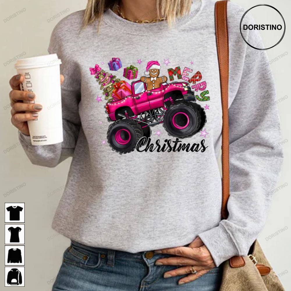 Merry Christmas Cookie Pink Jeep Limited Edition T-shirts
