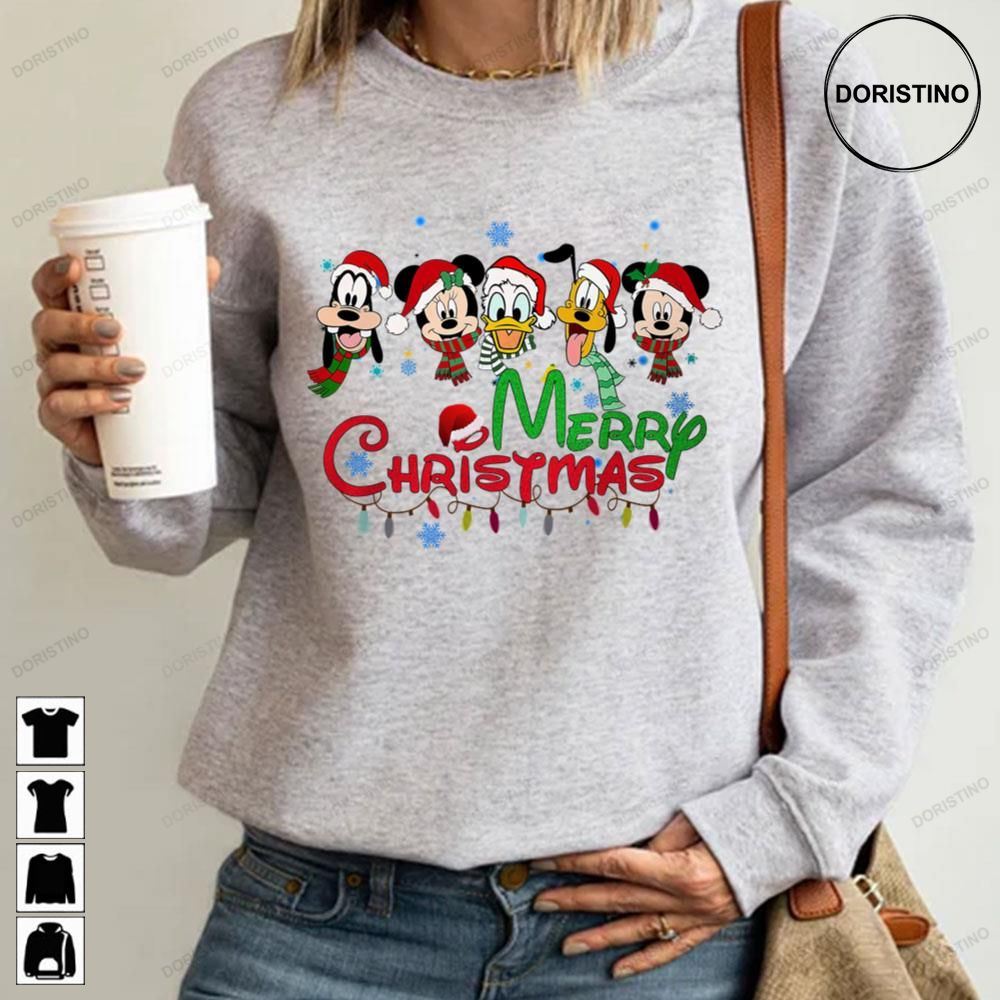 Merry Christmas Minnie Goofy Daisy Donald Pluto Awesome Shirts