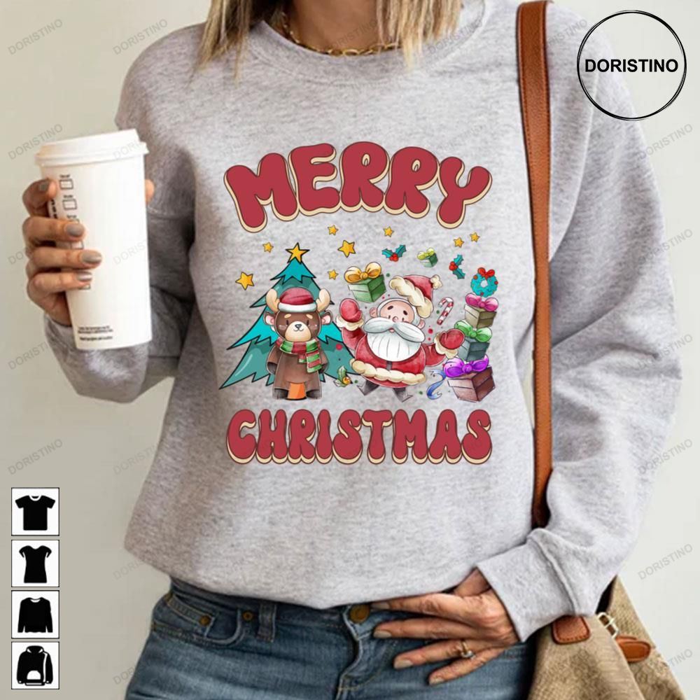 Merry Christmas Santa Deer Awesome Shirts