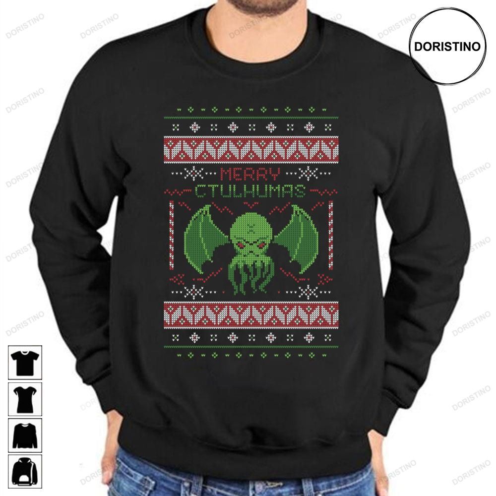 Merry Cthulhumas Ugly Christmas Cthulhu Awesome Shirts