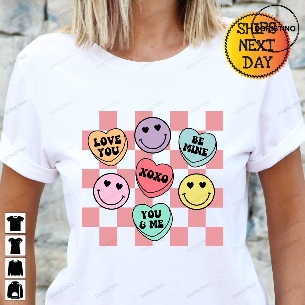Positive Affirmations Candy Hear Valentines Day Awesome Shirts