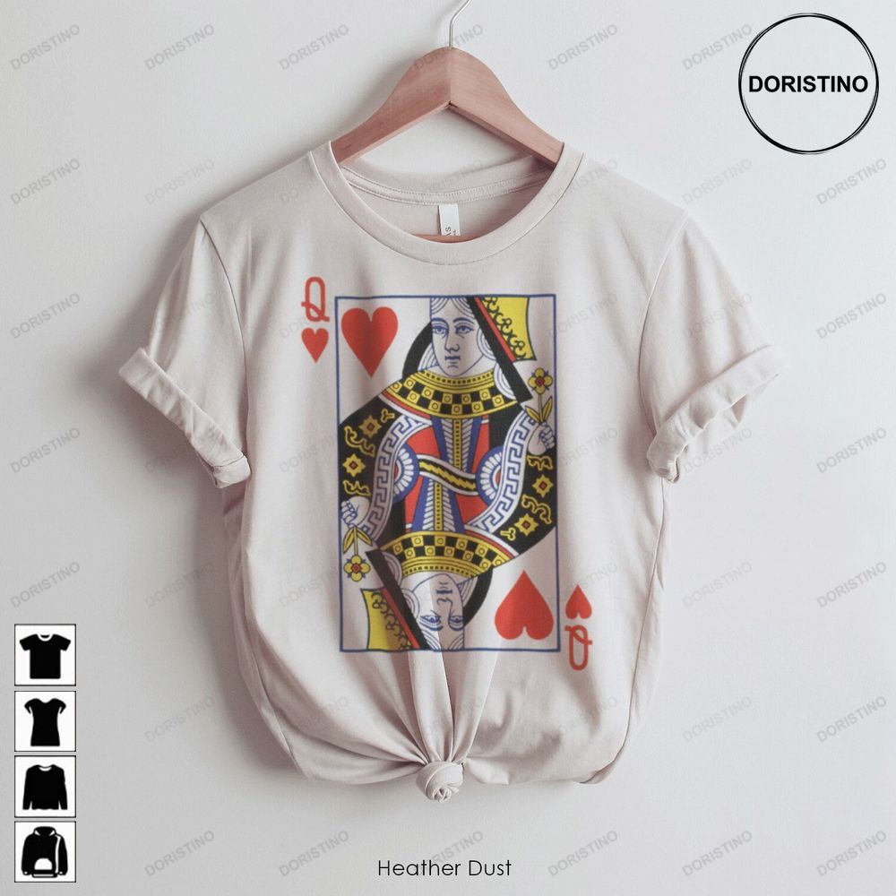 Queen Of Hearts Graphic Awesome Shirts