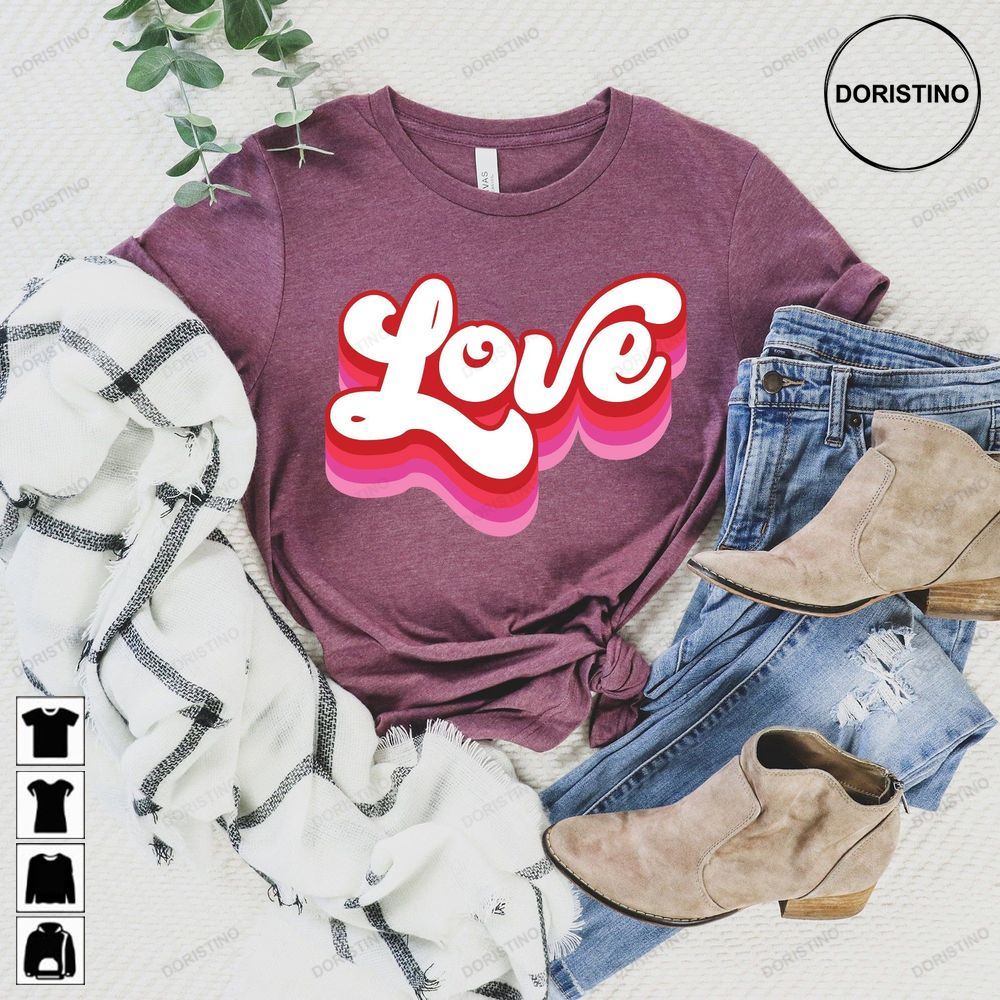 Retro Love Valentines Day Cute Love Limited Edition T-shirts