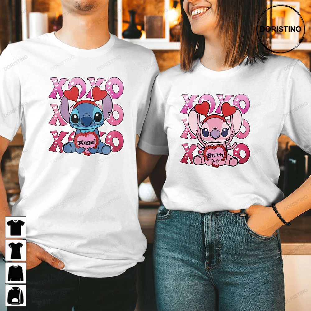 Stitch And Angel Stitch Couple Couple Matching Awesome Shirts